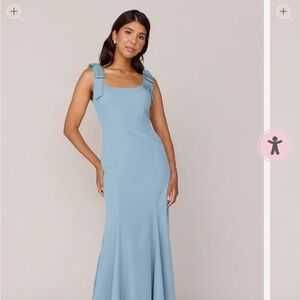 Elegant Blue Sleeveless Dress
